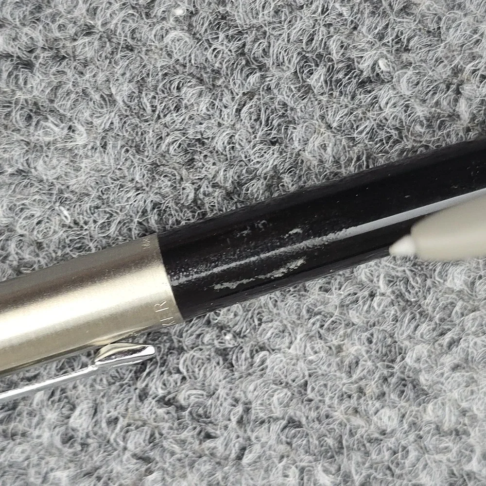 Vintage Parker‎ Pen & Pencil Set Lions Crest Black Boxed Matching Pair